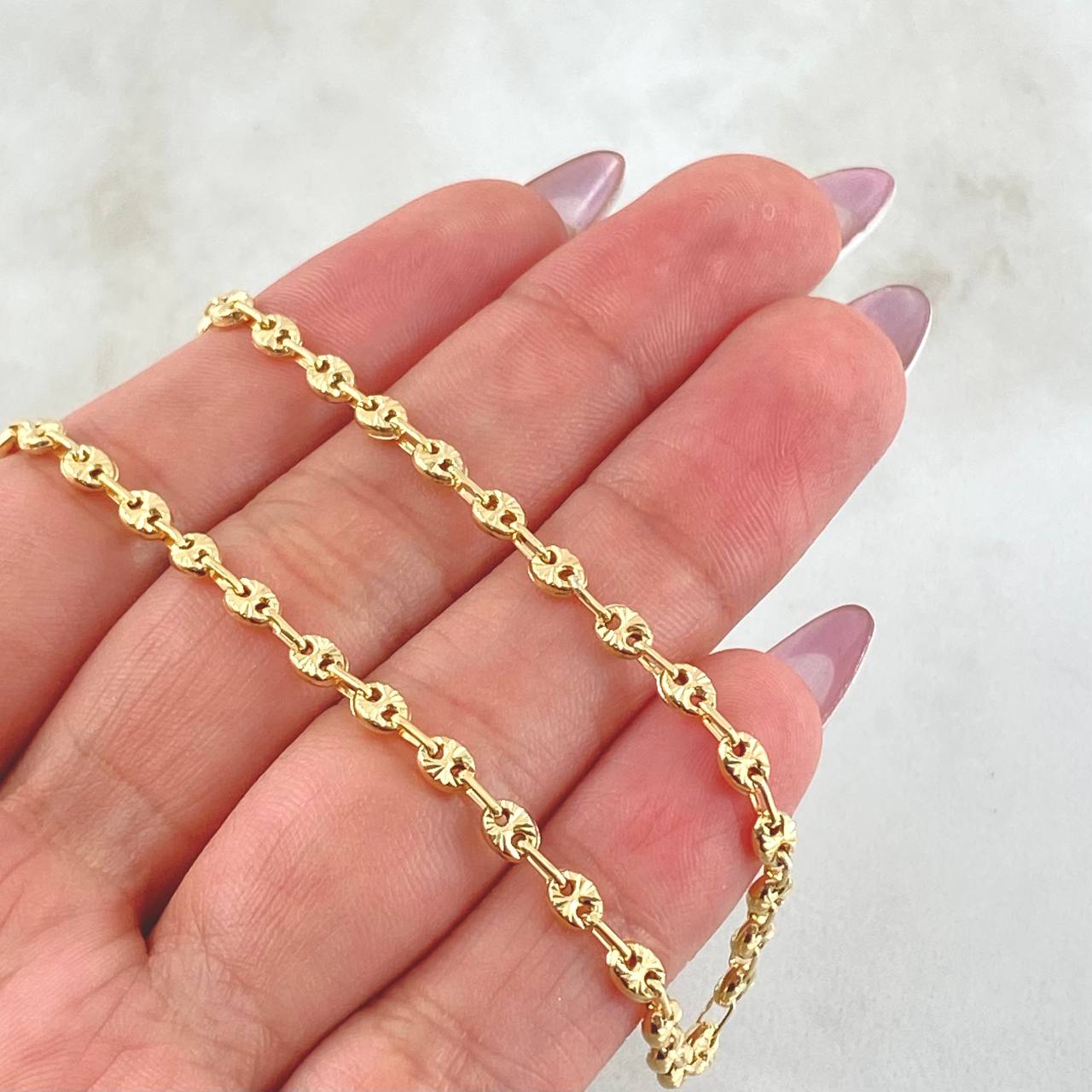 Cadena Gc Diamantada 6.75gr / 45cm / 3.3mm Oro Amarillo 18K ©