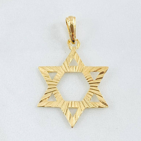 Dije Estrella David 2.35gr / 4cm / Oro Amarillo 18K