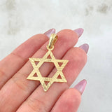 Dije Estrella David 2.35gr / 4cm / Oro Amarillo 18K
