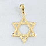 Dije Estrella David 2.35gr / 4cm / Oro Amarillo 18K