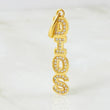 Dije Dios 2.75gr / 4cm / Oro Amarillo 18K