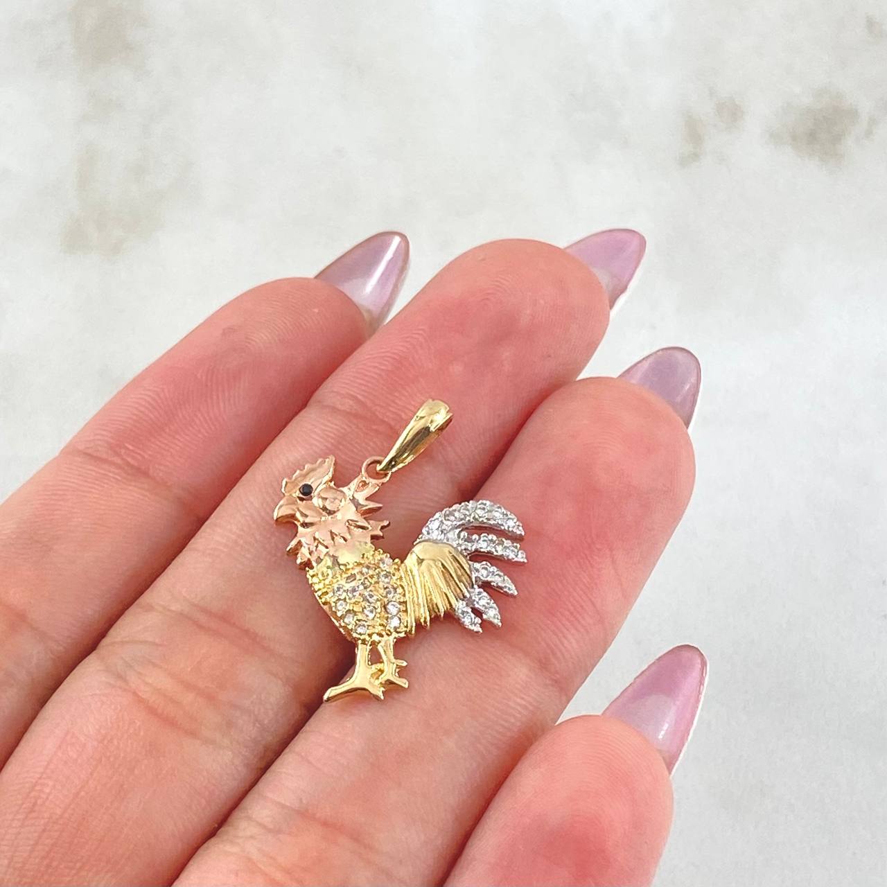 Dije Gallo 2.1gr / 2.5cm / Tres Oros 18K