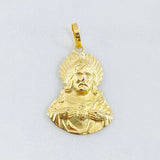 Dije Relieve Corazón de Jesús 0.9gr / 2.7cm / Oro Amarillo 18K