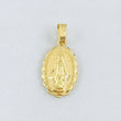 Dije Borde Milagrosa 0.85gr / 2.2cm / Oro Amarillo 18K