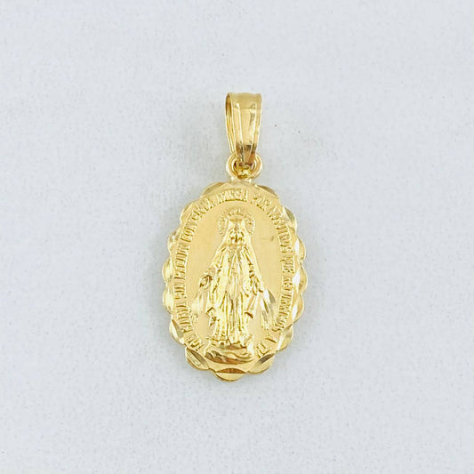 Dije Borde Milagrosa 0.85gr / 2.2cm / Oro Amarillo 18K