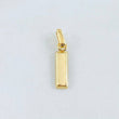 Dije Lingote 1.25gr / 2cm / Oro Amarillo 18K