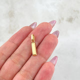 Dije Lingote 1.25gr / 2cm / Oro Amarillo 18K