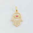 Dije Mano Hamsa 1.15gr / 2.4cm / Oro Amarillo 18K