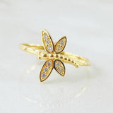 Anillo Libelula 1.75gr / T8 / Oro Amarillo 18K