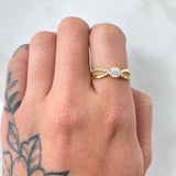 Anillo Infinito Parcial 2.35gr / T6 1/4 / Oro Amarillo 18K
