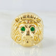 Anillo Rostro León 4gr / T8 1/4 / Oro Amarillo 18K *