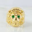 Anillo Rostro León 3.85gr / T7 / Oro Amarillo 18K ©