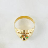 Anillo Rostro León 4.15gr / T9 1/2 / Oro Amarillo 18K *