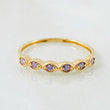 Anillo Linea de Ojos 1gr / T6 / Oro Amarillo 18K ©