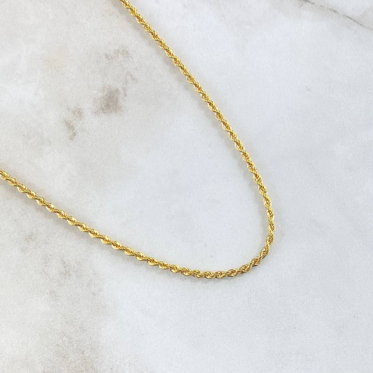 Cadena Lazo 2.55gr / 40cm / 2.1mm Oro Amarillo +3 18K ©