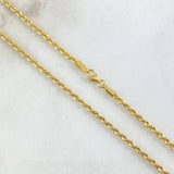 Cadena Lazo 2.55gr / 40cm / 2.1mm Oro Amarillo +3 18K ©