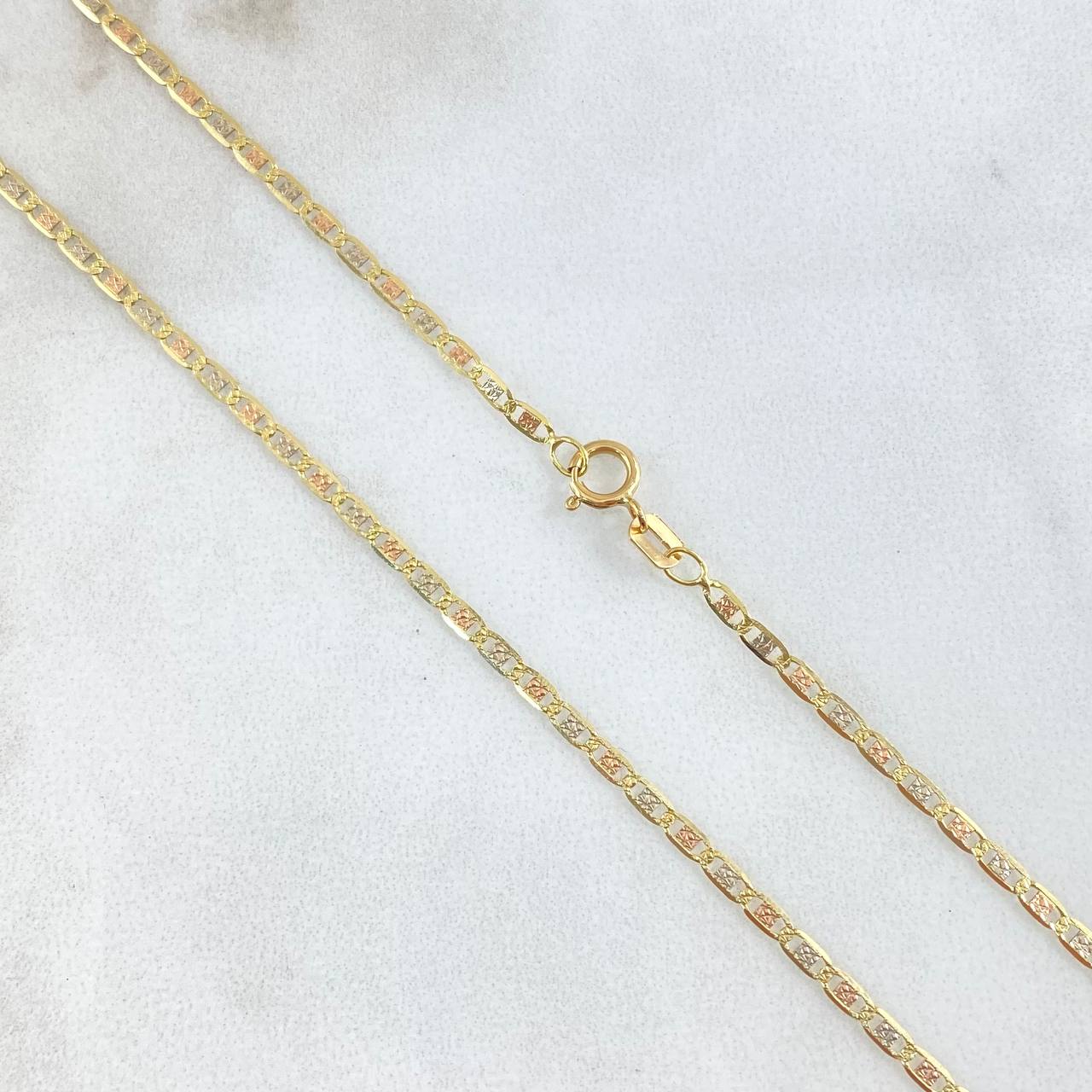 Cadena Plana 1.7gr / 40cm / +3 Oro 18K ©