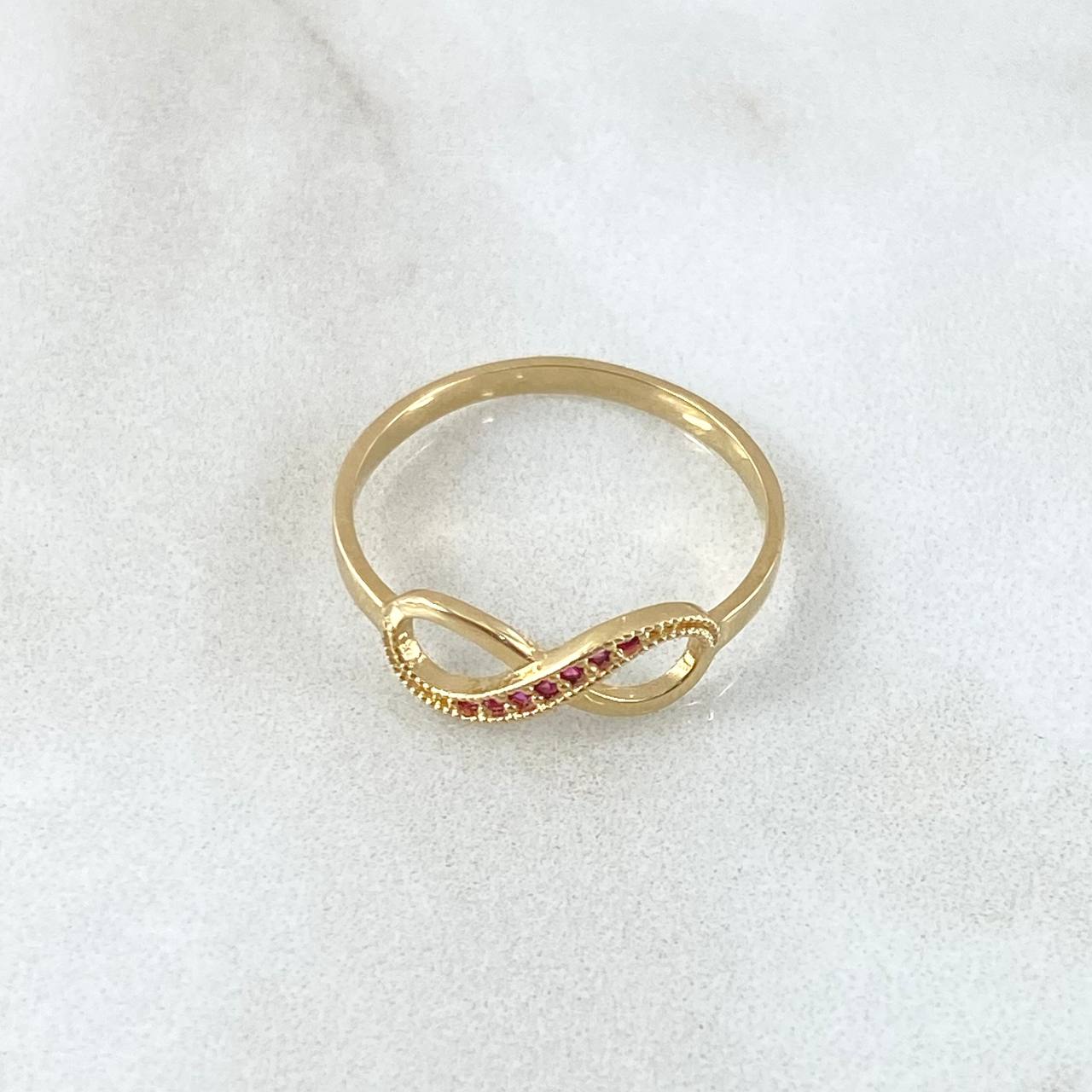Anillo Infinito Parcial 1.6gr / T7 1/2 / Oro 18K -