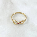 Anillo Infinito Parcial 1.6gr / T7 1/2 / Oro 18K -