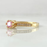 Anillo Solitario Coronado 2.05gr / T6 3/4 / Oro 18K ©