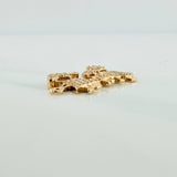 Herraje Familia Silueta 1.6gr / 2.2cm / Oro Amarillo 18K %