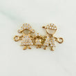 Herraje Familia Silueta 1.6gr / 2.2cm / Oro Amarillo 18K %
