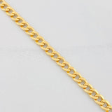 Tobillera Cubano 5.85g / 25cm / 5.5mm Oro Amarillo 18K