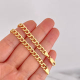 Tobillera Cubano 5.85g / 25cm / 5.5mm Oro Amarillo 18K