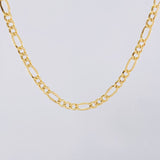 Cadena Figaro 4.2g / 60cm / 3.4mm Oro Amarillo 18K