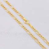 Cadena Figaro 4.25g / 60cm / 3.5mm Oro Amarillo 18K