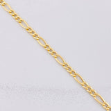 Cadena Figaro 4.2g / 60cm / 3.4mm Oro Amarillo 18K