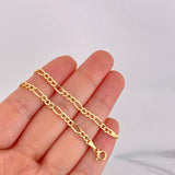 Cadena Figaro 4.2g / 60cm / 3.4mm Oro Amarillo 18K