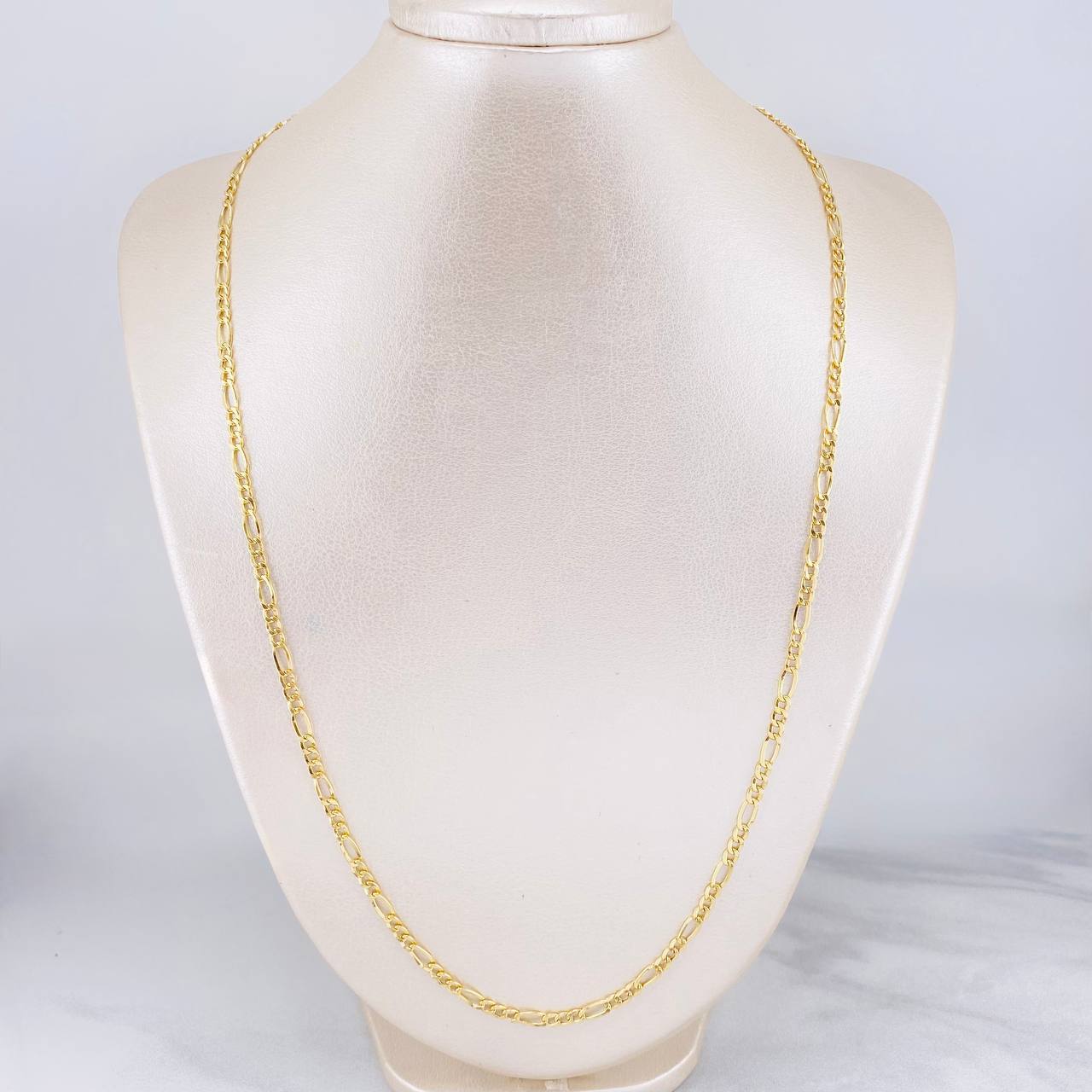 Cadena Figaro 4.25g / 60cm / 3.5mm Oro Amarillo 18K