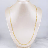 Cadena Figaro 4.2g / 60cm / 3.4mm Oro Amarillo 18K