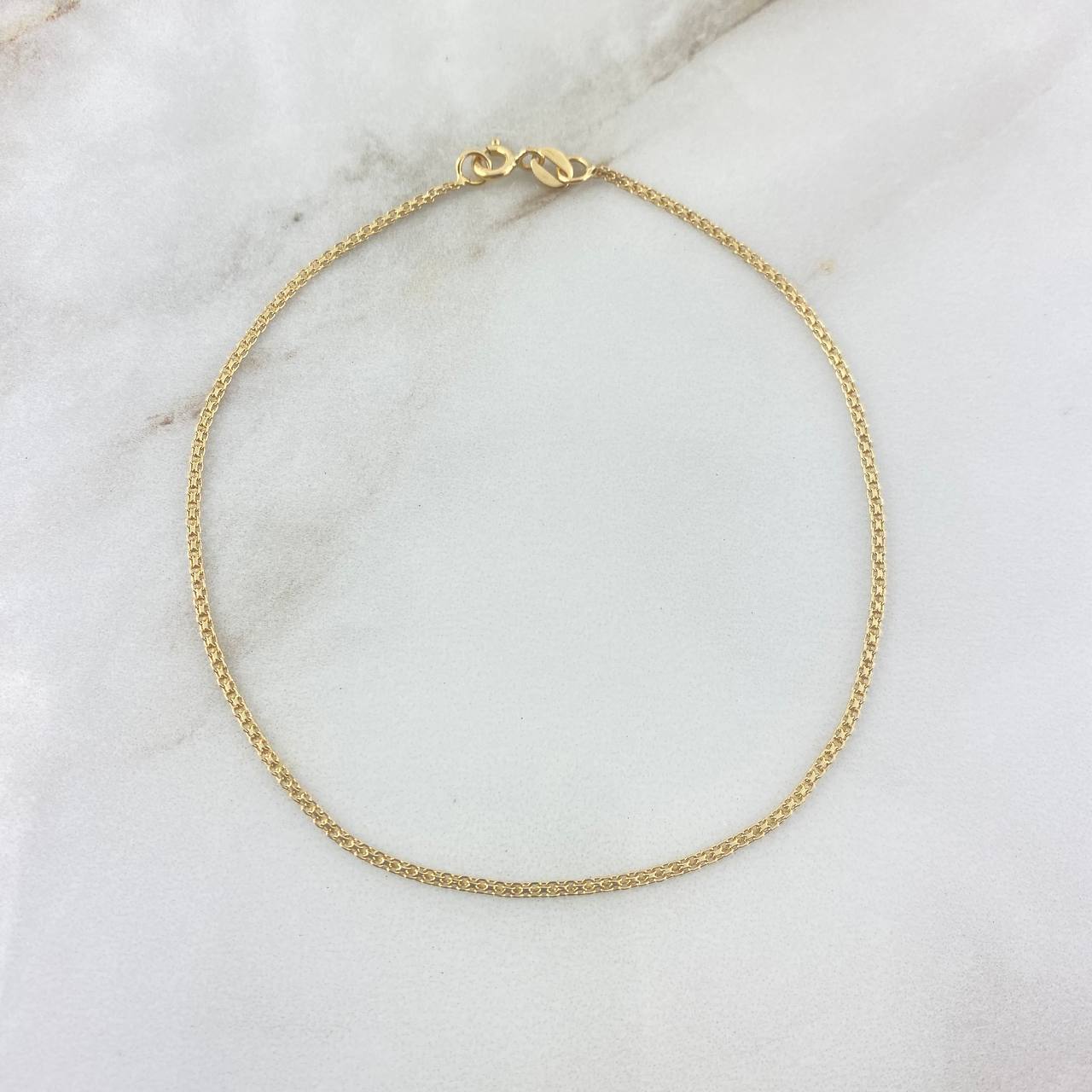 Tobillera China 1.45gr / 23.5cm / 1.5mm Oro Amarillo +1 18K ©