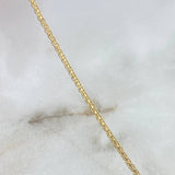 Tobillera China 1.45gr / 23.5cm / 1.5mm Oro Amarillo +1 18K ©
