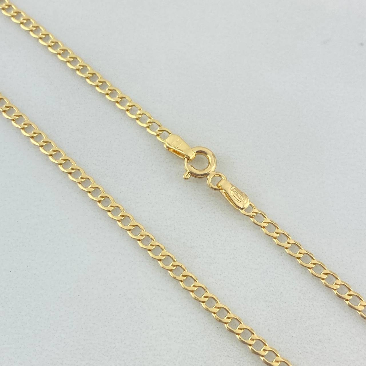 Tobillera Cubana 1.3gr / 24cm / 2.5mm Oro Amarillo +1 *
