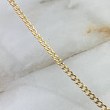 Tobillera Cubana 2.4gr / 24cm / 2.8mm Oro Amarillo +1 *