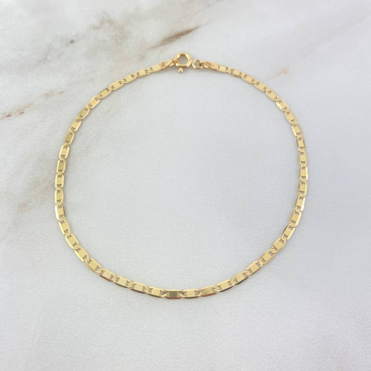 Pulso Plana 1.35gr / 19cm / 2mm Oro Amarillo +3 *