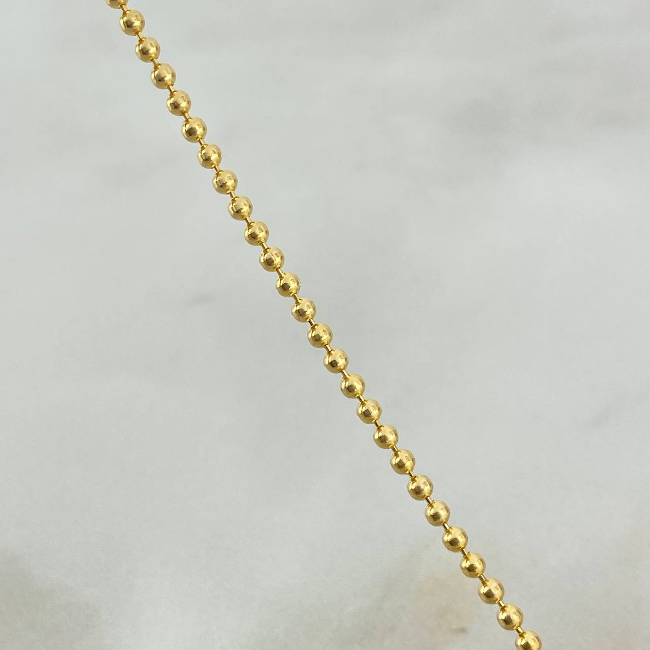 Pulso Militar 4.7gr / 20cm / 2mm Bolas Lisas Oro Amarillo +3 *