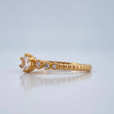 Anillo Churumbela Esferas 2.2gr / T6 1/4 / Oro Amarillo 18K %