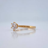 Anillo Solitario 1.6gr / T6 / Oro Amarillo 18K %