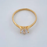 Anillo Solitario 1.6gr / T6 / Oro Amarillo 18K %