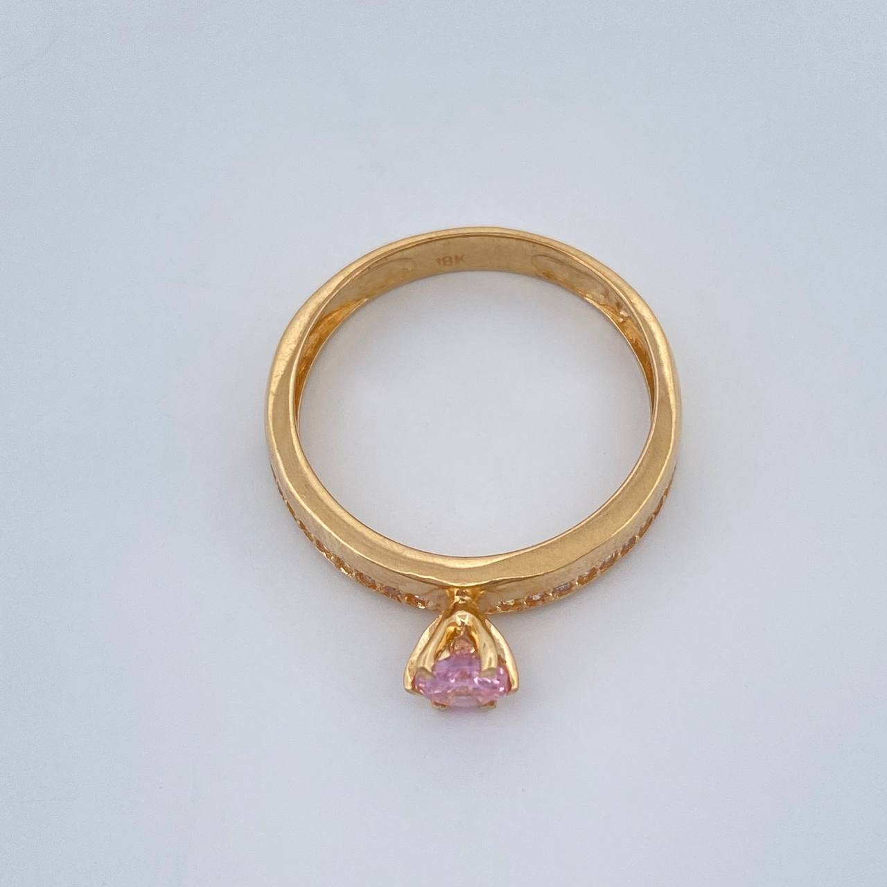 Anillo Solitario Churumbela 2.45gr / T6 / Oro Amarillo 18K %