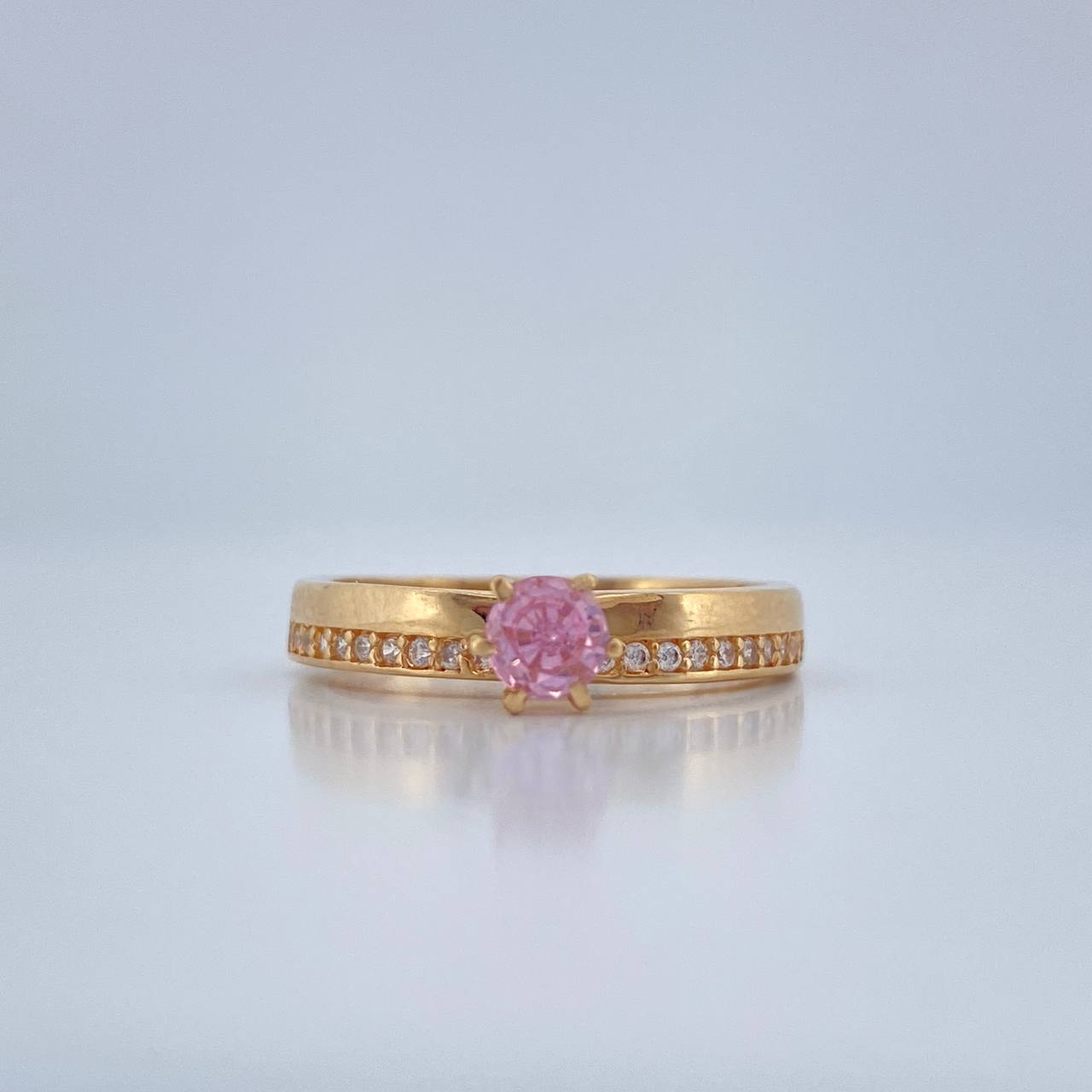 Anillo Solitario Churumbela 2.45gr / T6 / Oro Amarillo 18K %