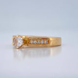 Anillo Churumbela Solitario 3.45gr / T6 1/2 / Oro Amarillo 18K %