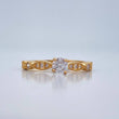 Anillo Solitario Olas Cruzadas 1.8gr / T6 1/4 / Oro Amarillo 18K %