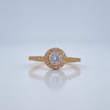 Anillo Churumbela Halo 1.95gr / T5 1/4 / Oro Amarillo 18K %