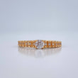 Anillo Churumbela Escalonado 2.35gr / T8 / Oro Amarillo 18K %