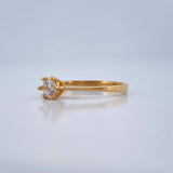 Anillo Solitario 1.65gr / T6 3/4 / Oro Amarillo 18K %